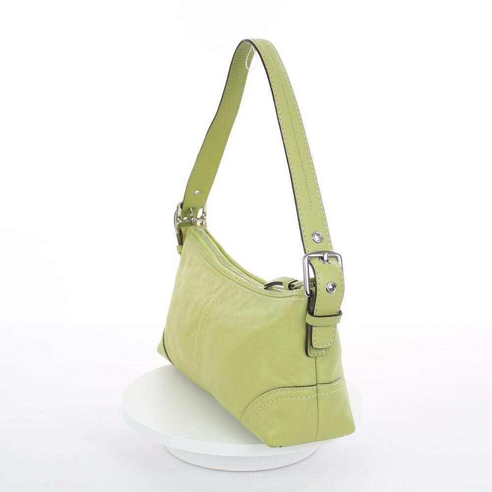 Coach Hamptons Demi Light Green Leather Shoulder Bag J0772-F11195 - Picture 4 of 8